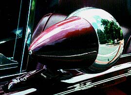 Bullett-shaped rear-view mirror
